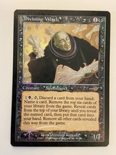 MTG Divining Witch - FOIL - Nemesis - MP - Rare Black Creature