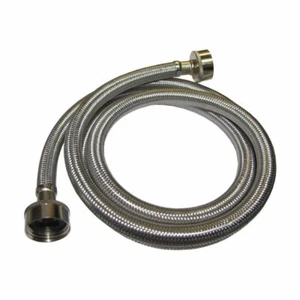 Plumb Pak Stainless Steel Washing Machine Supply Hose. 3/4" FHT x 3/4" FHT x 60" - Picture 1 of 7