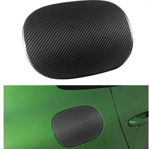 1x Car Fuel  Door Trim Cover Gas Cap For  Porsche Panamera 2017-23 Carbon Fiber - Picture 1 of 6