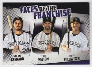 2019 Topps Arenado/Helton/Tulowitzki Faces of the Franchise Black /299 Rockies
