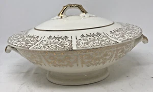 Vintage 1953 Homer Laughlin Eierschale georgianisch bedeckt Auflaufform mit Deckel (HC) - Bild 1 von 13