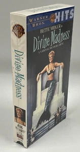 Bette Midler Divine Madness VHS 1994 Warner Bros Home Video Sealed - Picture 1 of 3