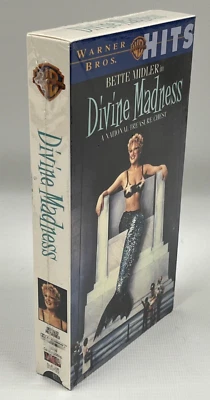 Bette Midler Divine Madness VHS  1994 Warner Bros Home Video Sealed - Image 1 of 3