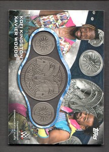 2019 Topps WWE SmackDown Live SmackDown Commemorative Medal Woods/Kingston /199