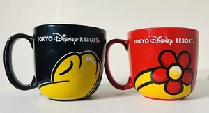 Tokyo Disney Resort Minnie & Mickey Mouse Ceramic Collectable Mugs - Picture 1 of 10