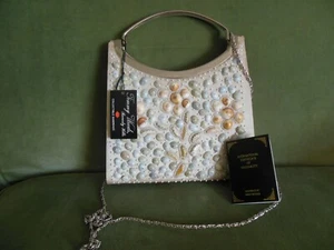 Timmy Woods Casha Beverly Hills Collection Seashell Handbag, Purse, Tags & Bag - Picture 1 of 11