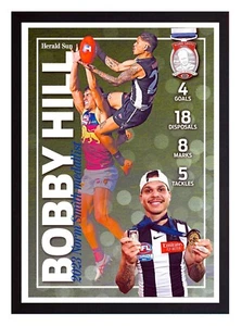Framed 2023 Collingwood Magpies AFL Premiers Poster - Bobby Hill - 62cm x 44cm - Picture 1 of 4