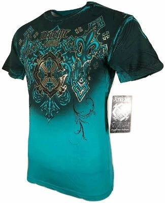 Camiseta masculina Xtreme Couture Affliction MOMENTUM SHIFT motociclista P-5XL $40 - Imagem 1 de 4