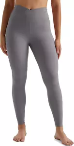 Women V Cross Waist Butt Lifting Leggings with Pockets High Waisted Yoga Pants - Picture 1 of 21
