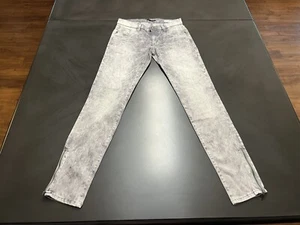Bones of glory jean 26 Bianco in Columba zipper hem gray - Picture 1 of 12