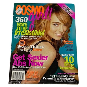 Vintage CosmoGirl Women Magazine FEB 2005,Lindsay Lohan,10 DIY Spa Treatments - Foto 1 di 23