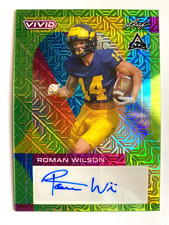 2023 Leaf Vivid Green Mojo #RW1 Roman Wilson Autograph RC #2/4