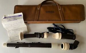YAMAHA YRB-302B Bass Recorder Baroque style ABS Resin with Soft Case Strap