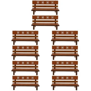 5 Pieces Retro Park Bank Ornamente Mini -Bank Mini-Holzmöbel Schmücken - Bild 1 von 12