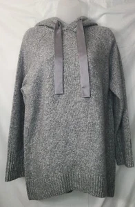 Express Damen Satin Hoodie Pullover zum Binden grau neu mit Etikett Größe Small - Bild 1 von 10