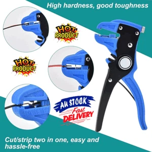 2 in 1 Cable Stripper Tool, Derivemid Cable Strippers, Automatic Wire Stripper - Picture 1 of 17
