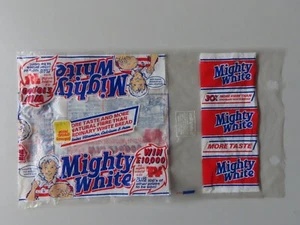 Vintage 1988 Mighty White Bread Bag Packaging, TV Times Offer, Allied Bakeries - Picture 1 of 7
