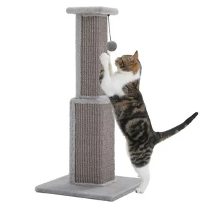 Large Cat Scratching Post 32” Tall Scratching Post for Indoor Cats Adults Ult... - Picture 1 of 7