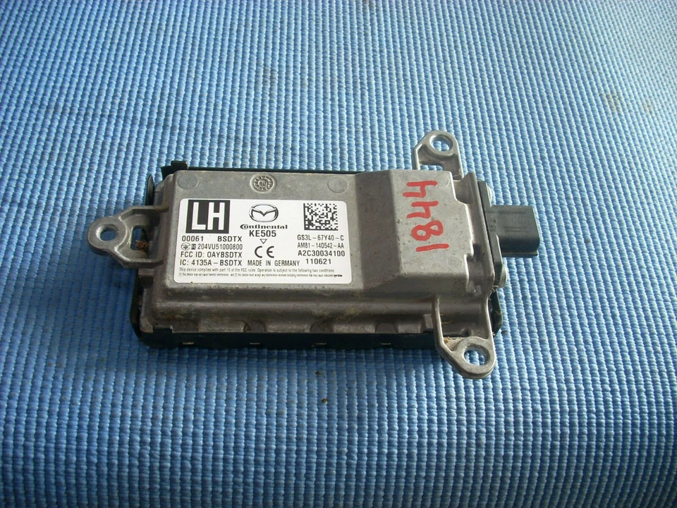 2012 MAZDA 6 BLIND SPOT SENSOR CONTROL MODULE GS3L-67Y40-C OEM - Image 1 of 1