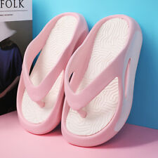 Anti-Slip Women Orthopedic Sandals Casual Beach Comfy Shoes Flip Flops Mid-Wedge