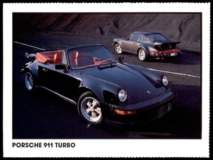 Porsche 911 Turbo 4 x 5.5 Inch RGA Car Collectors Card c1989 - Bild 1 von 2