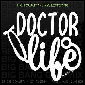 Doctor Vinyl Decal Sticker Lettering Vehicle Car Window Die Cut - Picture 1 of 3