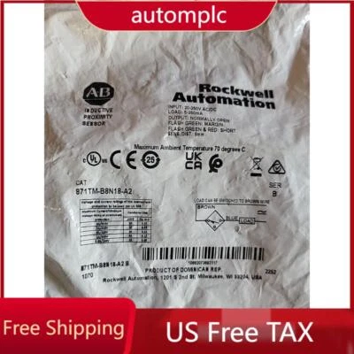 NEW 871TM-B8N18-A2 Proximity Sensor 8mm Distance 871TMB8N18A2 US Free Tax - Image 1 of 4