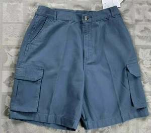 TALBOTS KIDS Girls' Size 16 Blue Cotton Cargo Pockets Stretch Waist SHORTS NWT - Picture 1 of 5
