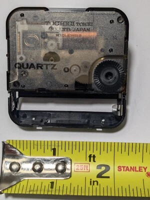 TOCHIGI Tokei Japan Quartz Battery Clock Movement Short Shaft Free Shipping - Image 1 of 4