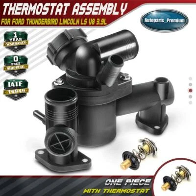 Engine Thermostat Housing Assembly for Ford Thunderbird Lincoln LS 3.9L 03-06 - Image 1 of 4