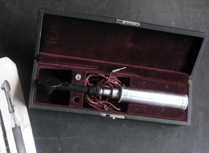 Años 30 J.E. RETINOSCOPIO REID STREAK con estuche/instrucciones OPTOMETRÍA de colección - Imagen 1 de 10