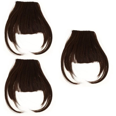  3pcs clip in bangs gefälschten bangs haarclip haarbon erweiterungen Frauen - Bild 1 von 4