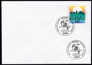 Germany 1992 FDC Mi 1615 Sn B733 Tropical Rainforest - Picture 1 of 1