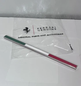Genuine Ferrari Italian Rear Flag Badge Emblem 599 360 430 458 488 OEM:84706300 - Picture 1 of 3