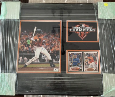 Foto 8x10 firmada por Buster Posey Gigantes de San Francisco Serie Mundial 2012 MLB auténtica Foto 1 de 4