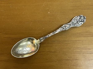 Antique Unger Brothers Cupid Sterling Silver Souvenir Spoon Bay City - Picture 1 of 9