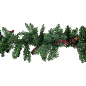 Guirnalda de Navidad Artificial Clever Creations Decoración, 9 Pies de Largo Premium Ho - Imagen 1 de 1