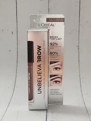 L'Oreal Paris Unbelieva-Brow Longwear Waterproof Tinted Brow Gel 563 Dark Blonde - Image 1 of 3