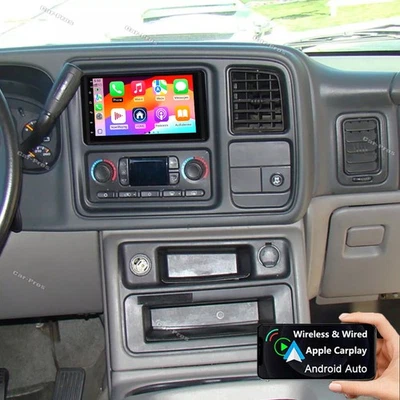 For 2003-2006 Chevrolet Silverado 1500 2500 Android13 CarPlay Car Radio GPS +CAM - Image 1 of 4