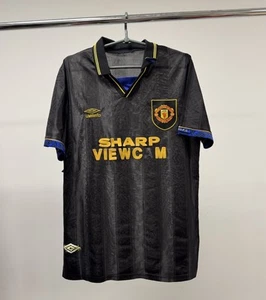 UMBRO MANCHESTER UNITED 1993/94 AWAY FOOTBALL SHIRT SOCCER JERSEY - Picture 1 of 9