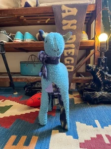 Vintage Patagonia Guanago Fleece Plush Toy With Purple Scarf - Picture 1 of 7