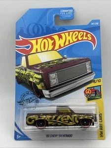 Chevy Silverado 2019 Hot Wheels HW Art Cars '83 6/10 247/250 #2 - Imagen 1 de 2