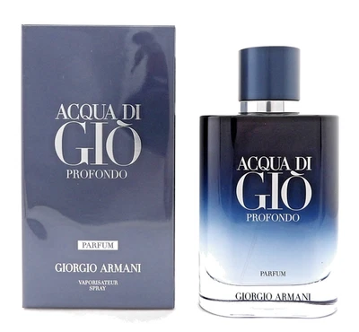 Giorgio Armani Acqua Di Gio PROFONDO 3.3 盎司 男士香水喷雾 全新带盒 — 第 1/4 张图片