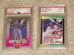 Ken Griffey Jr. 1989 Donruss Baseball's Best Classic Rookie Card RC PSA 9 LOT - Picture 1 of 2