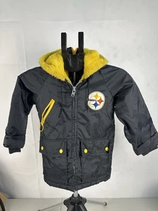 Vintage Pittsburgh Steelers 70’s-80’s Boys Sherpa Lined Coat Rare Size 8 - Bild 1 von 6
