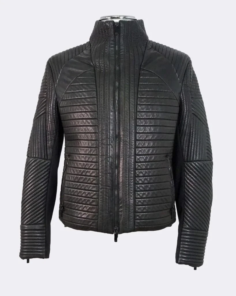 Emporio Armani Leather Outer Shell Jackets for Men for Sale | Shop