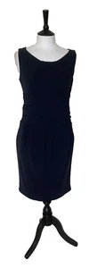☆LOVE MOCHINO ~ Fabulous Midnight Blue Sleeveless Dress Size 10 ☆ - Picture 1 of 13