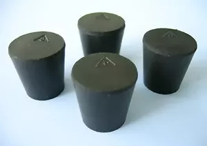 TAPONES DE GOMA NEGROS TALLA 3 (CUENTA 4) - Imagen 1 de 1