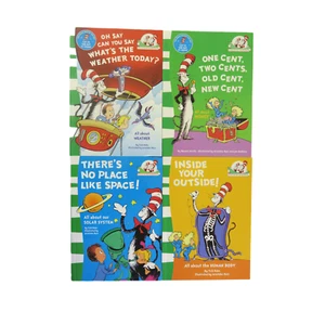 Cat In The Hat Learning Books 4 Lot Packs Bundle Weather Space Human Body Money - Picture 1 of 5