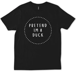 Pretend I'm A Duck Halloween Costume Funny Gift Simple Party T-shirt - Picture 1 of 3
